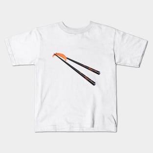Chopsticks with Salmon Nigiri Kids T-Shirt
